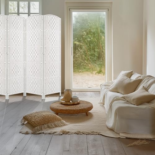 Room Divider, Room Dividers and Folding Privacy Screens, 16in Privacy Screen, 6 Panel Temporary Wall Partitions, 6ft Space Separation Panel Screen