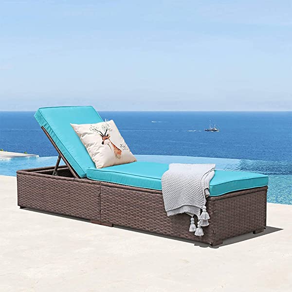 Patiorama Patio Chaise Lounge Chair, Sun Lounger