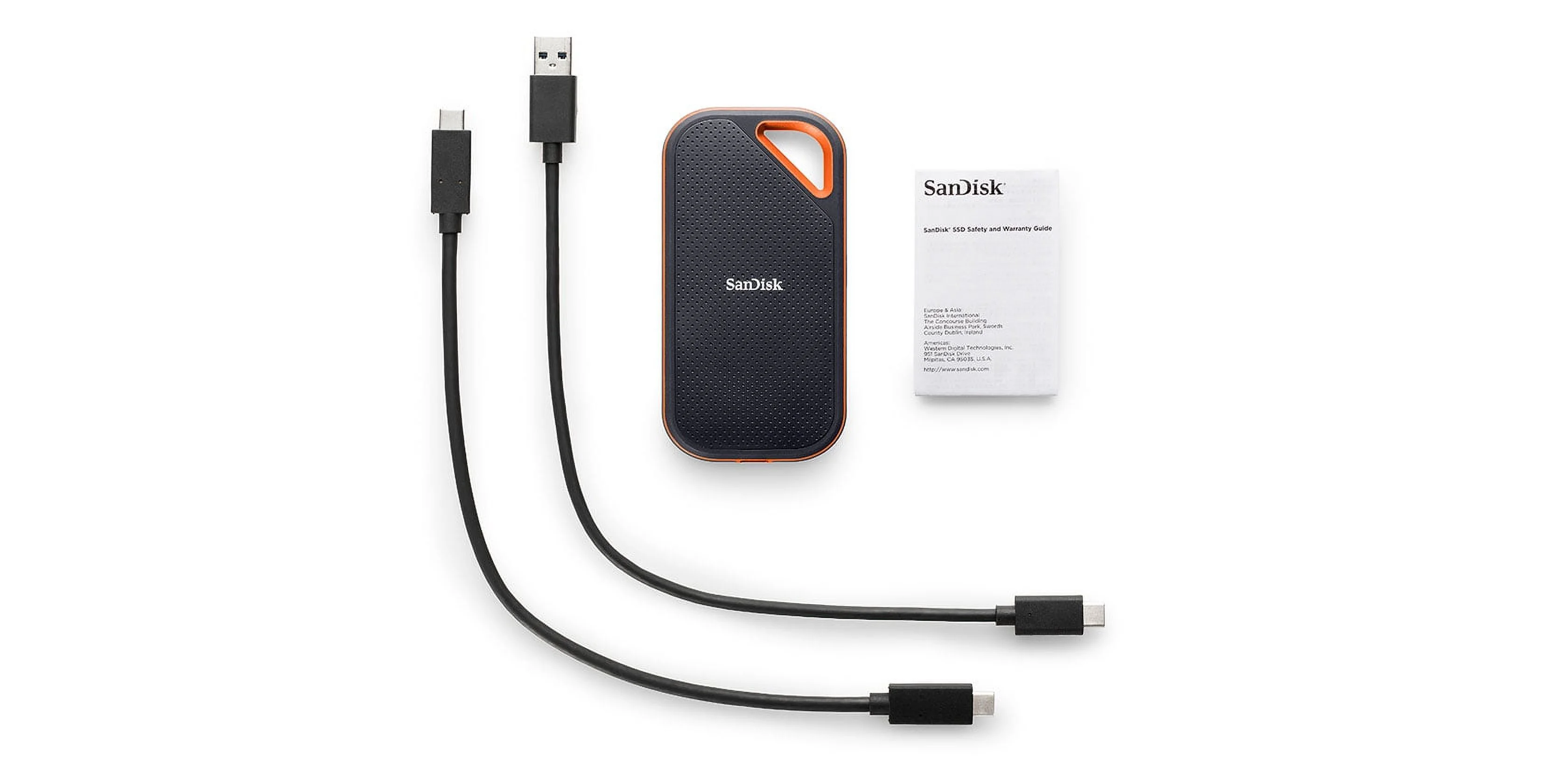 SanDisk 2TB Extreme PRO SSD, Portable Storage for Laptop, Computer, Photographers - SDSSDE81-2T00-G25