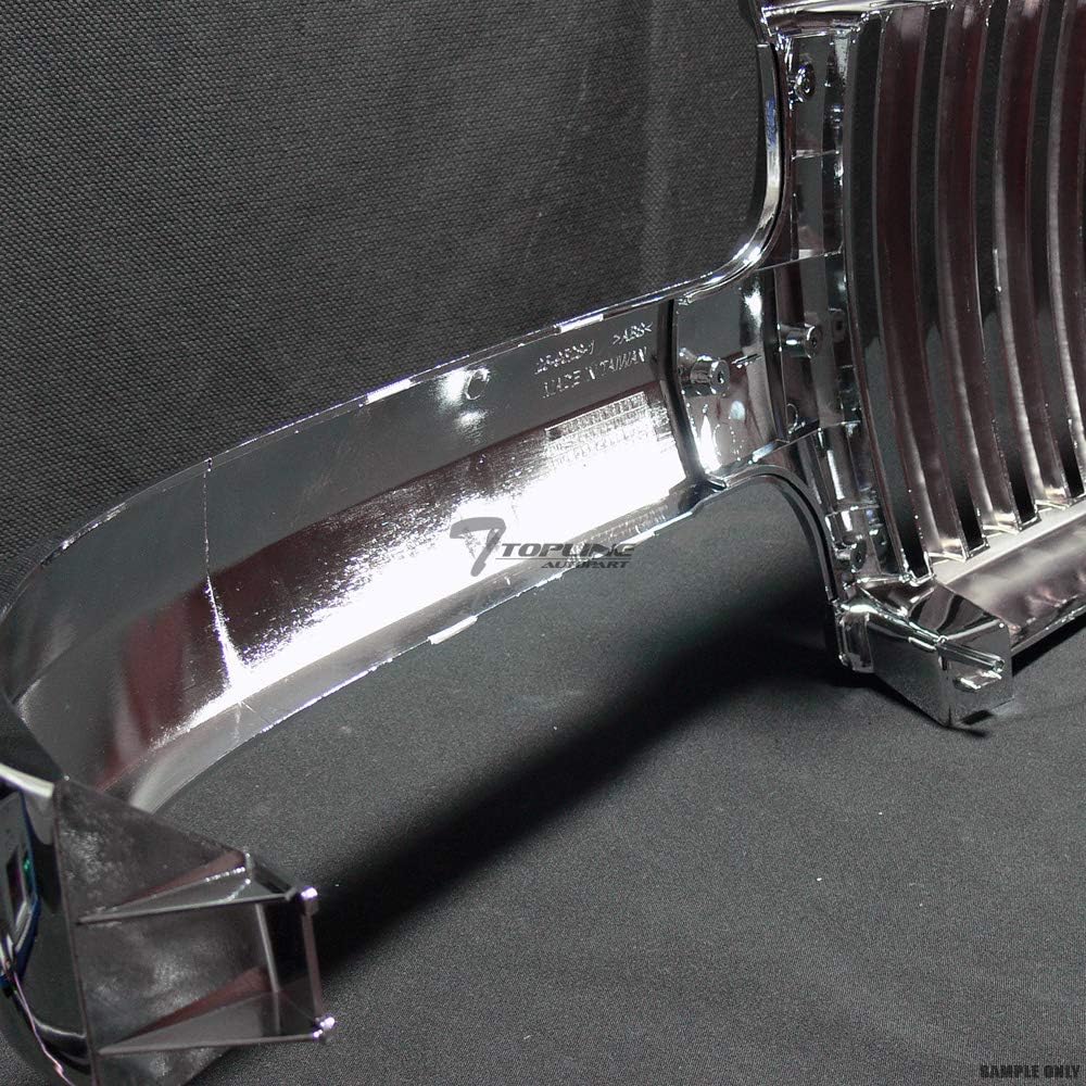 TLAPS 7422448331325 For 1999-2002 Chevy Silverado 1500 2500/2000-2006 Tahoe Suburban Chrome Vertical Front Grille