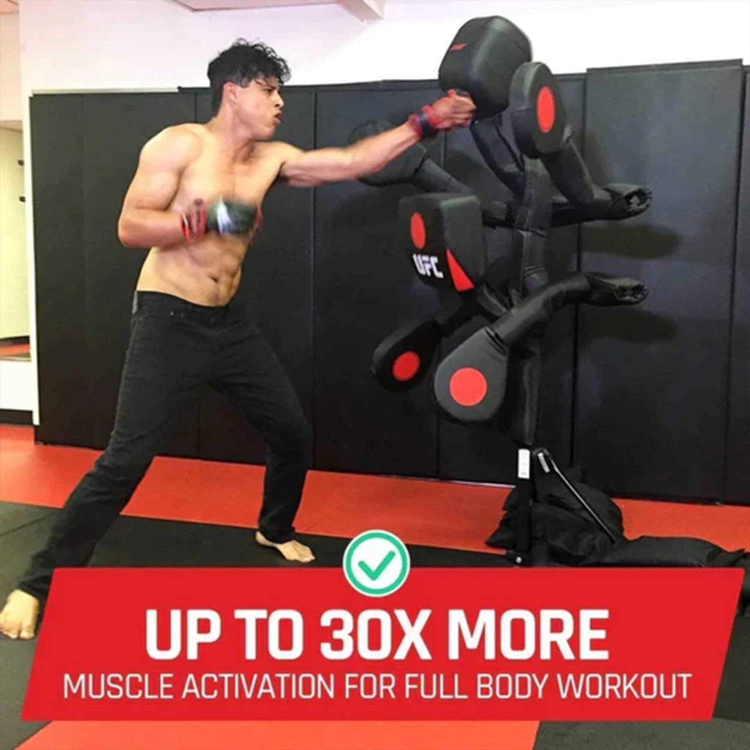 Ufc BAS Mixed Body Action System X2 Model with Punching &amp; Kicking Pads - Sports Supplies Online Store