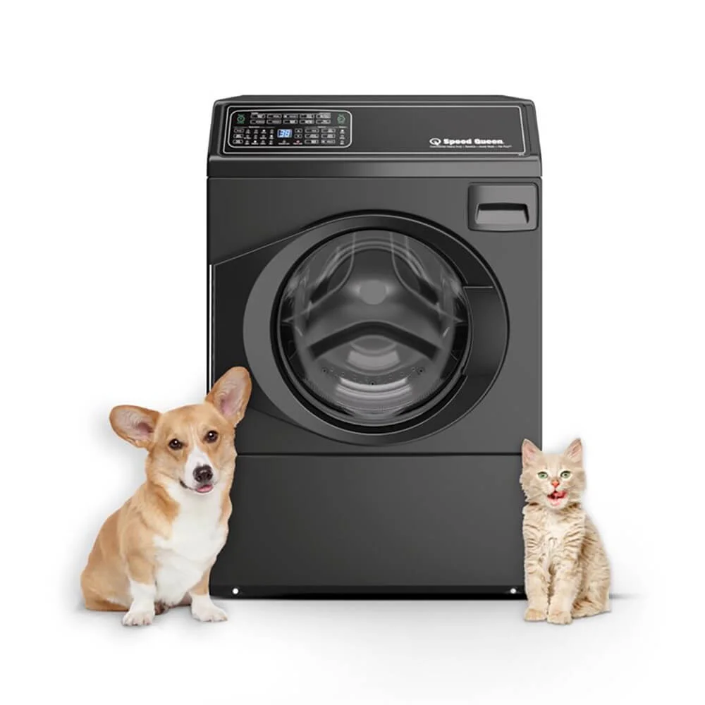 Speed Queen FF7009BN 3.5 Cu. Ft. Black Front Load Washer with Pet Plus