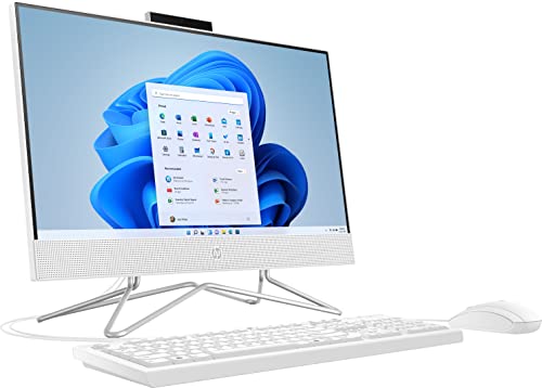 HP 2023 21.5" FHD All-in-One Desktop Intel 2-Core Celeron J4025 Processor Intel UHD Graphics 8GB RAM DDR4 256GB NVMe SSD WiFi AC BT HDMI Webcam RJ45