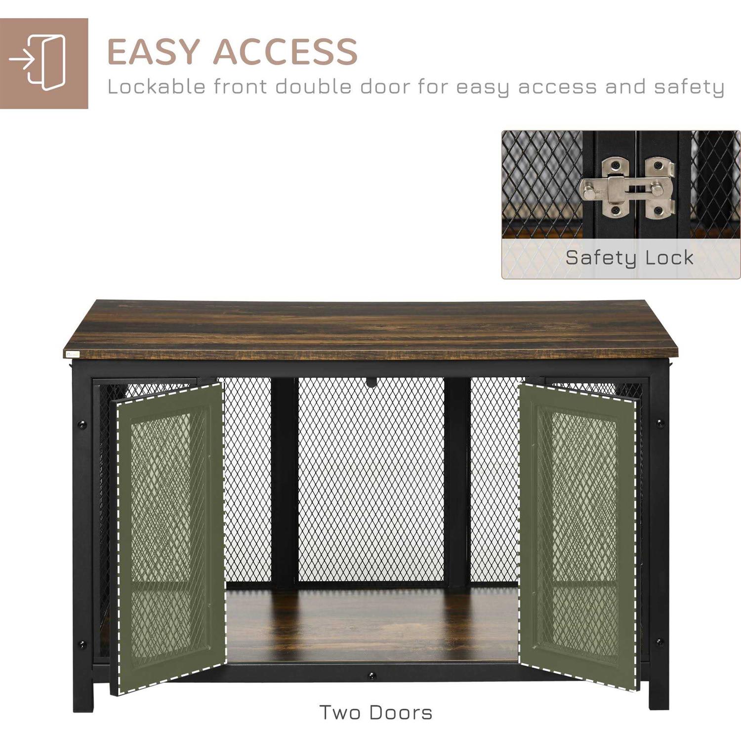 PawHut Furniture Style Dog Crate with Openable Top Big Dog Crate End Table - Pet Supplies online store