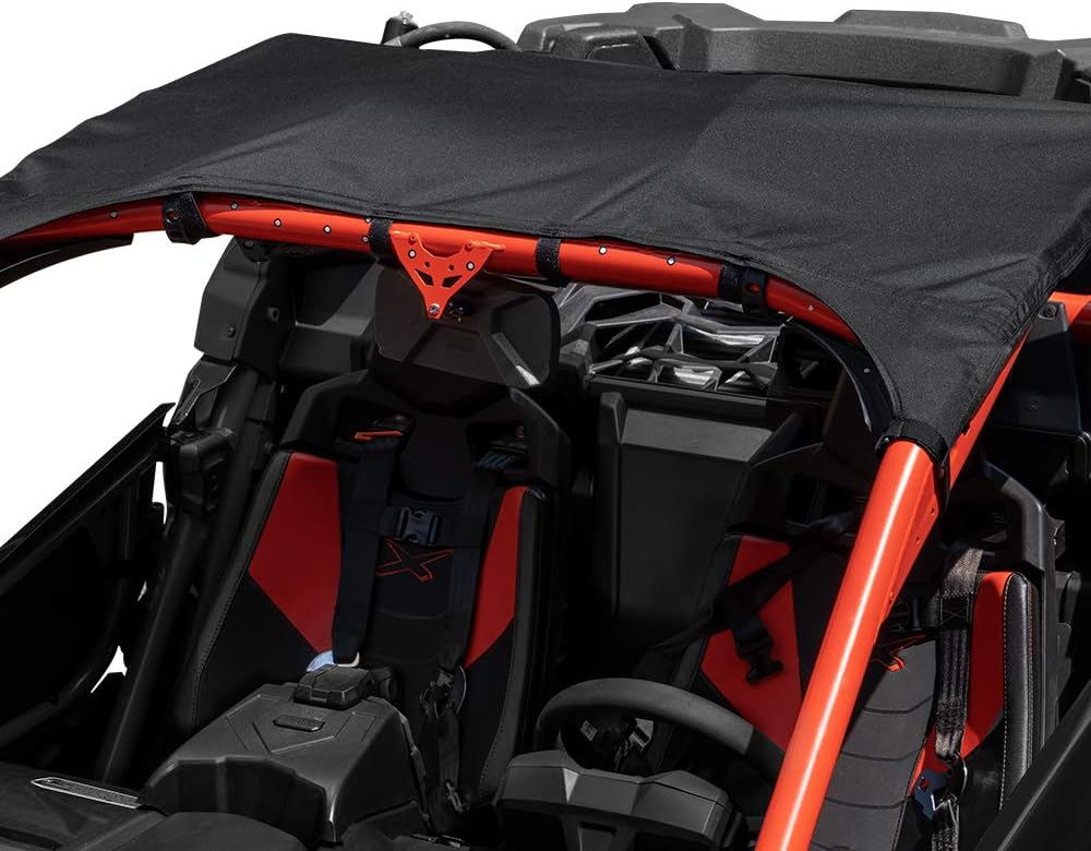 Kemimoto X3 Soft Canvas Roof Compatible with Can Am Maverick X3 All Model 2017 2018 2019 2020 2021 2022 (2 Doors) Pack of 2