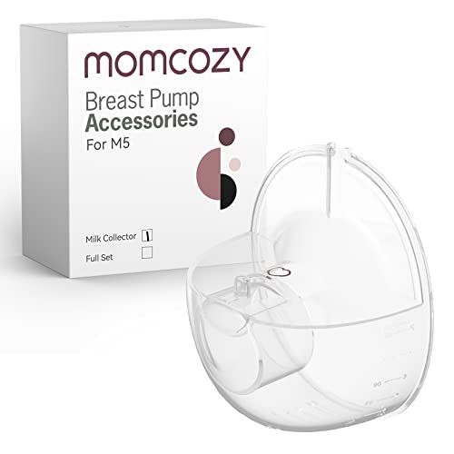 Momcozy M5 Hands-Free Wearable Breast Pump, Double-Sealed Flange for Baby-Like Comfort, 3 Modes & 9 Suction Levels, Portable Electric Pump – 24mm