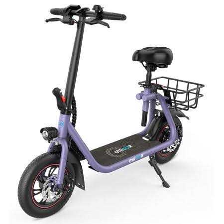 Gyroor C1 450w Electric Scooter with Seat for Adults Max Speed 15.5mph Up to 21 Miles Range - Sports Supplies Online Store