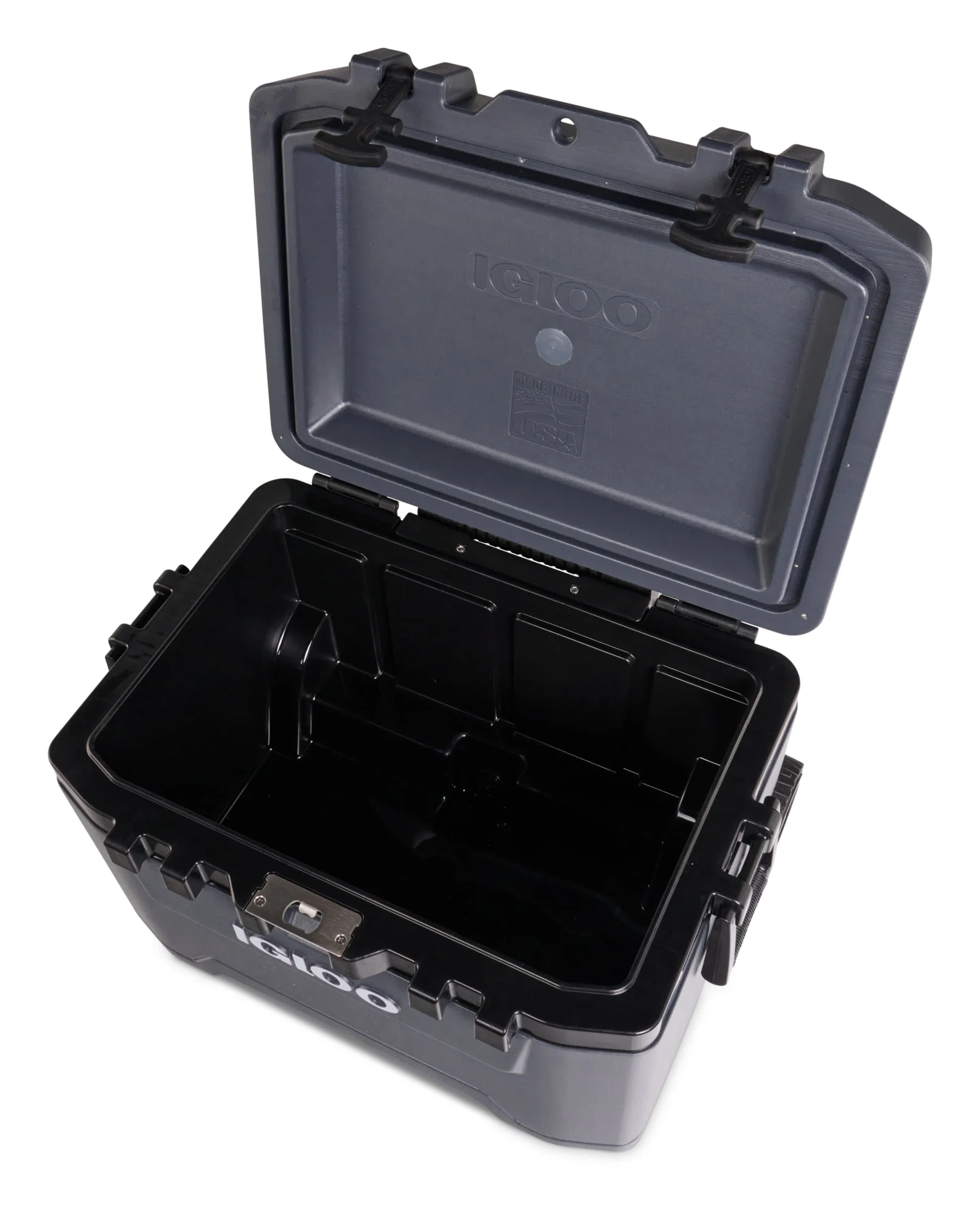 Igloo Overland 52 QT Ice Chest Cooler with Wheels, Gray (26 x 19 x 16)