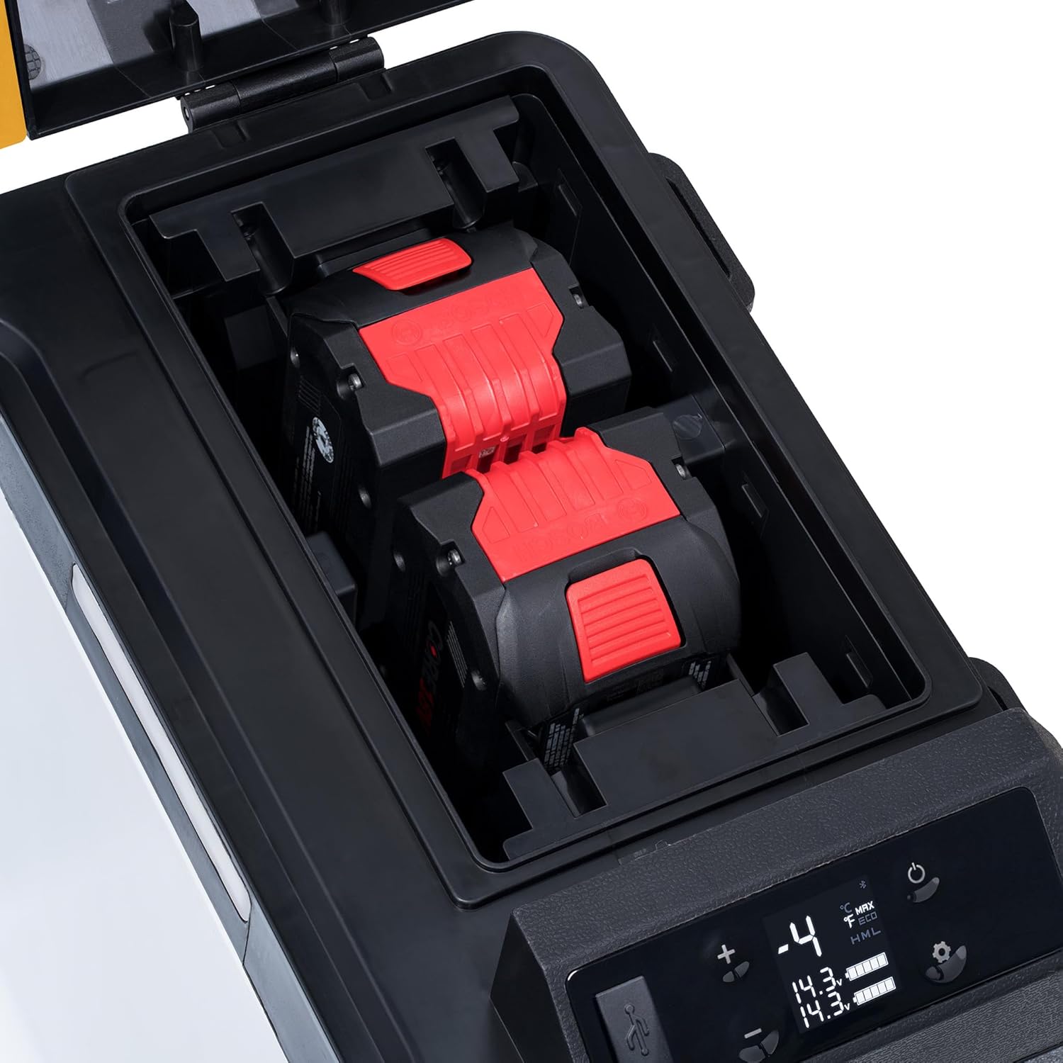 Newair 25 Qt. Portable Electric Cooler, 12v Car Mini Fridge, Hard Lunch Box for Jobsite, Workshop