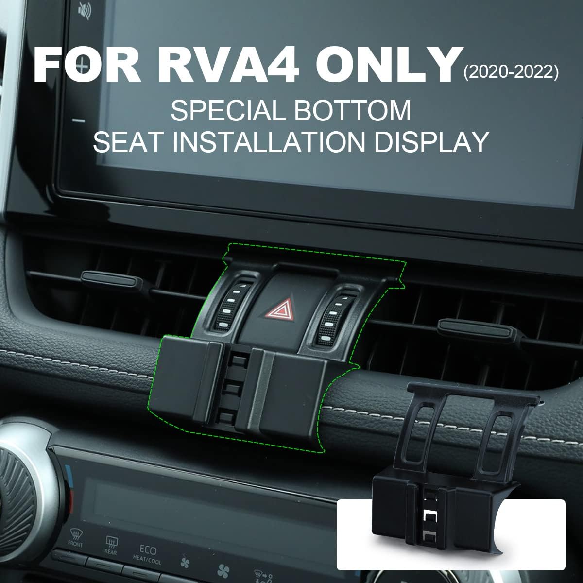 Cell Phone Mount, Phone Holder for Toyota RAV4 2019 2020 2021 2022, Car Dashboard Cell Phone Holder Compatible with All Mobile Smartphones, Black