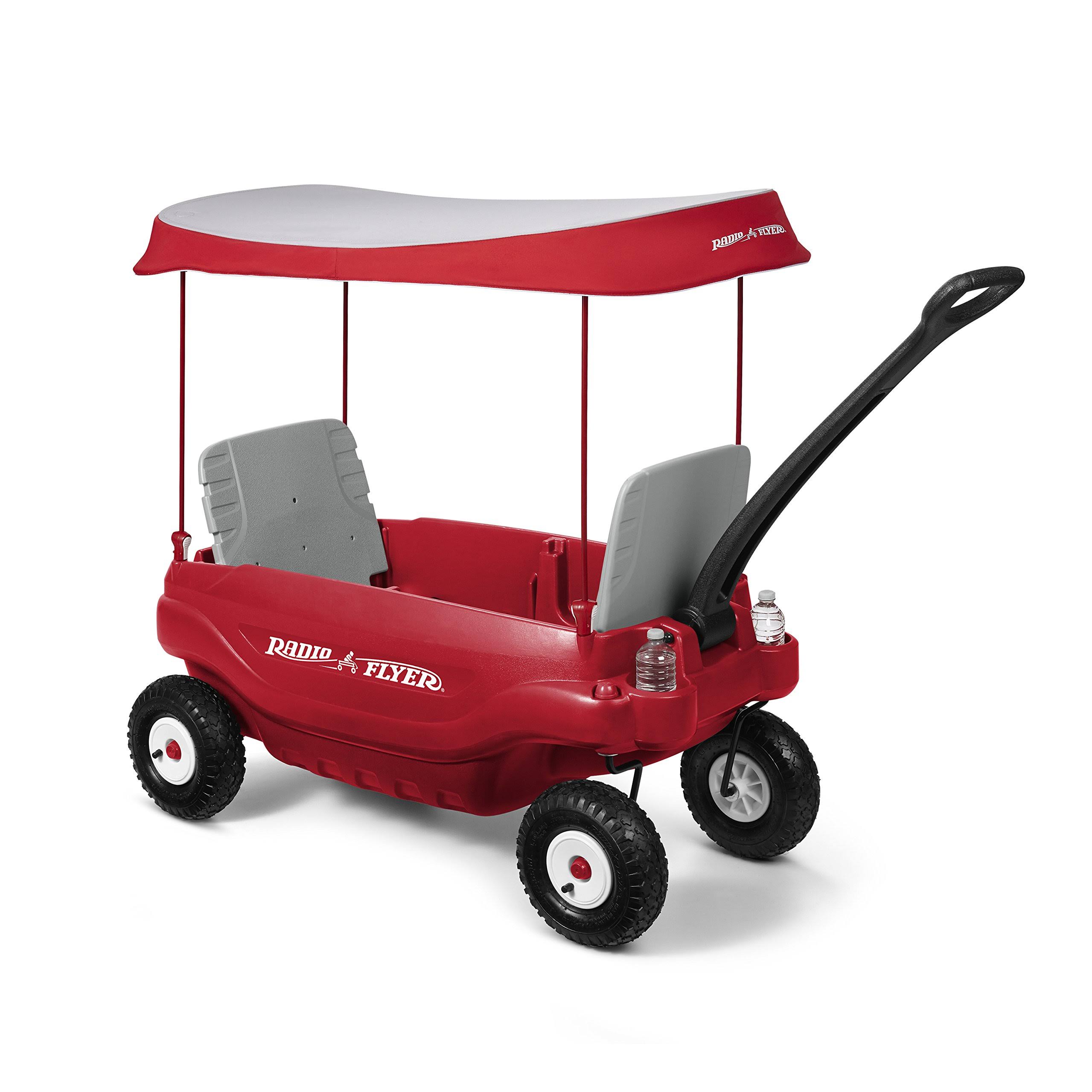 Radio Flyer Deluxe All-Terrain Pathfinder Wagon with Canopy