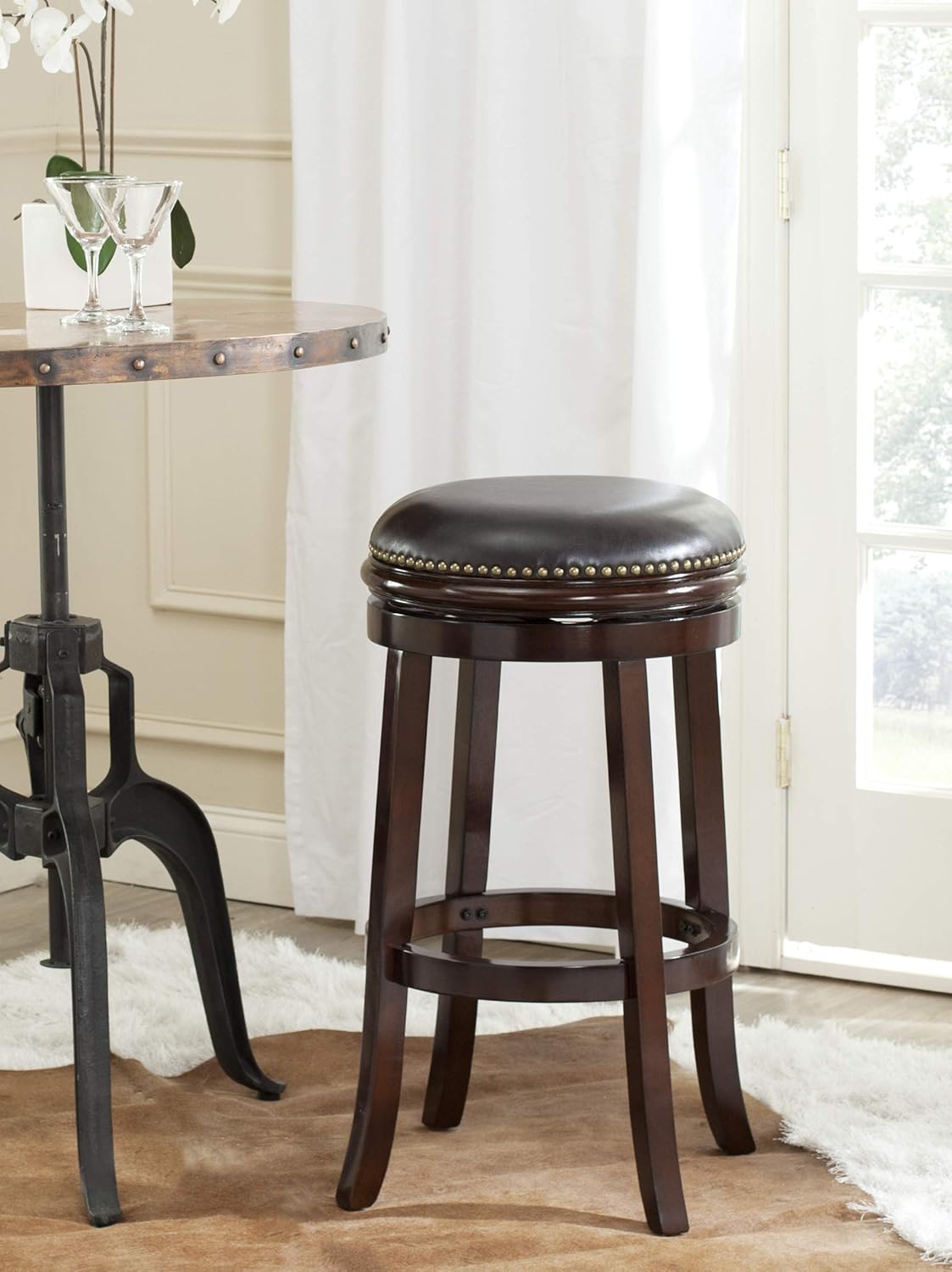 Safavieh Home Collection Biagio Sierra Brown 29-inch Bar Stool