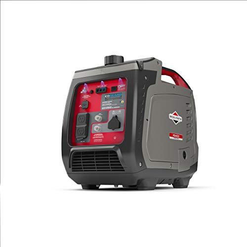 Briggs & Stratton P2400 PowerSmart Series Inverter Generator with Quiet Power Technology and CO Guard, 2400 Starting Watts 1800 Running Watts