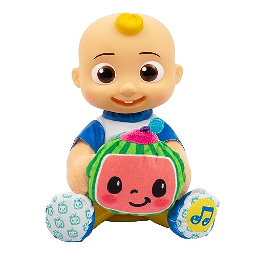 Giochi Preziosi Cocomelon Peek A Boo JJ - JJ in Plush Version 30 cm with Motorised Sounds and Movements for Playing Bubu Seven Years