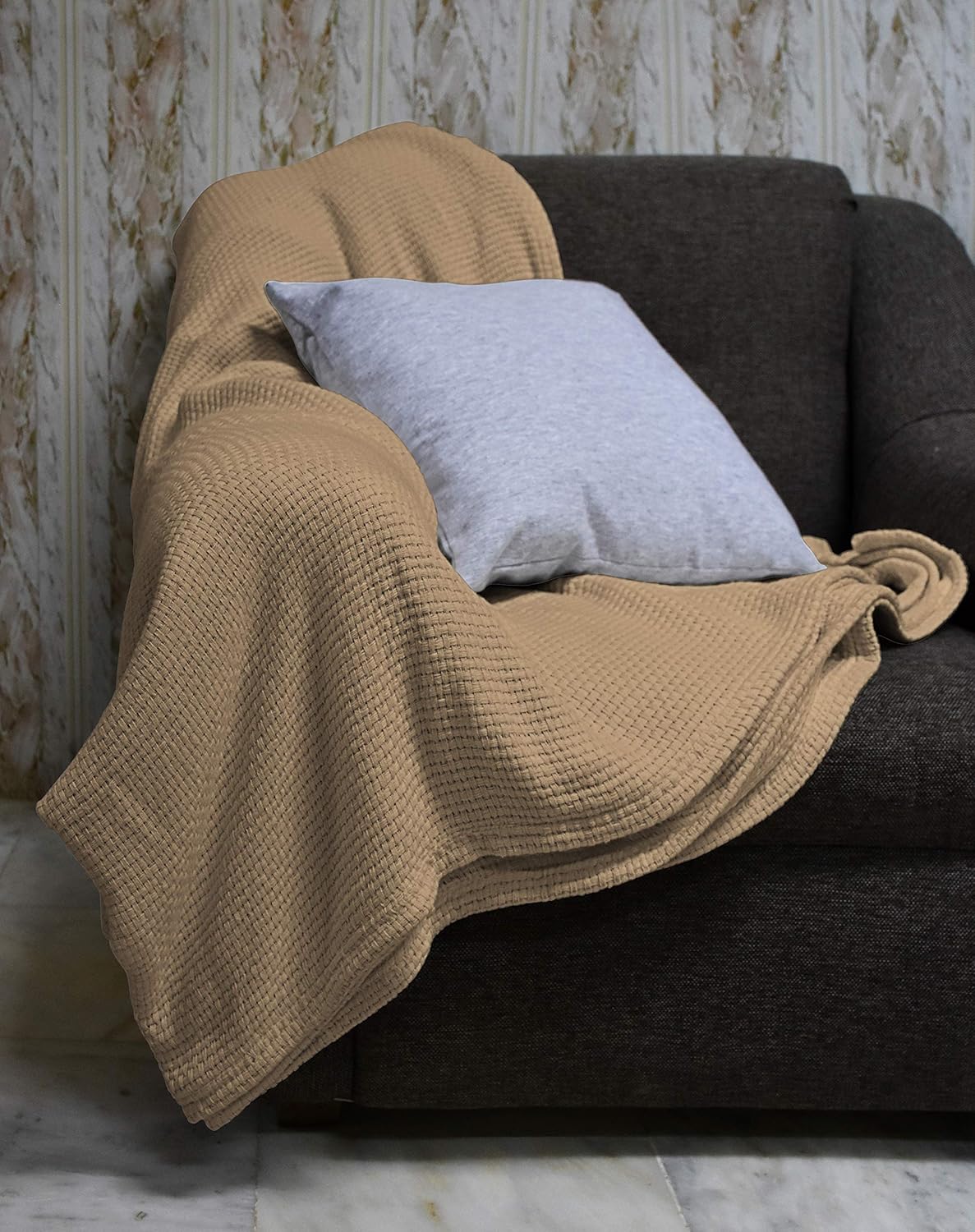 Briarwood Home – 100% Soft Premium All Season Cotton Throw Size Blankets, Lightweight Easy Care Comfortable, Warm