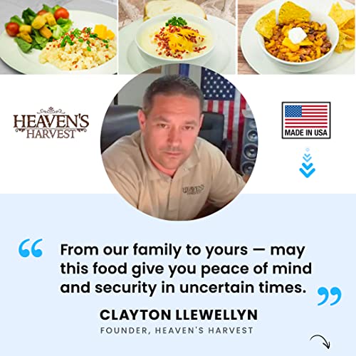 Heaven’s Harvest 25-Year Family Food Kit — Premium Emergency Food Supply. Freeze Dried Survival Food Kit + Water-Proof 25-Year Storage Bucket. MRE