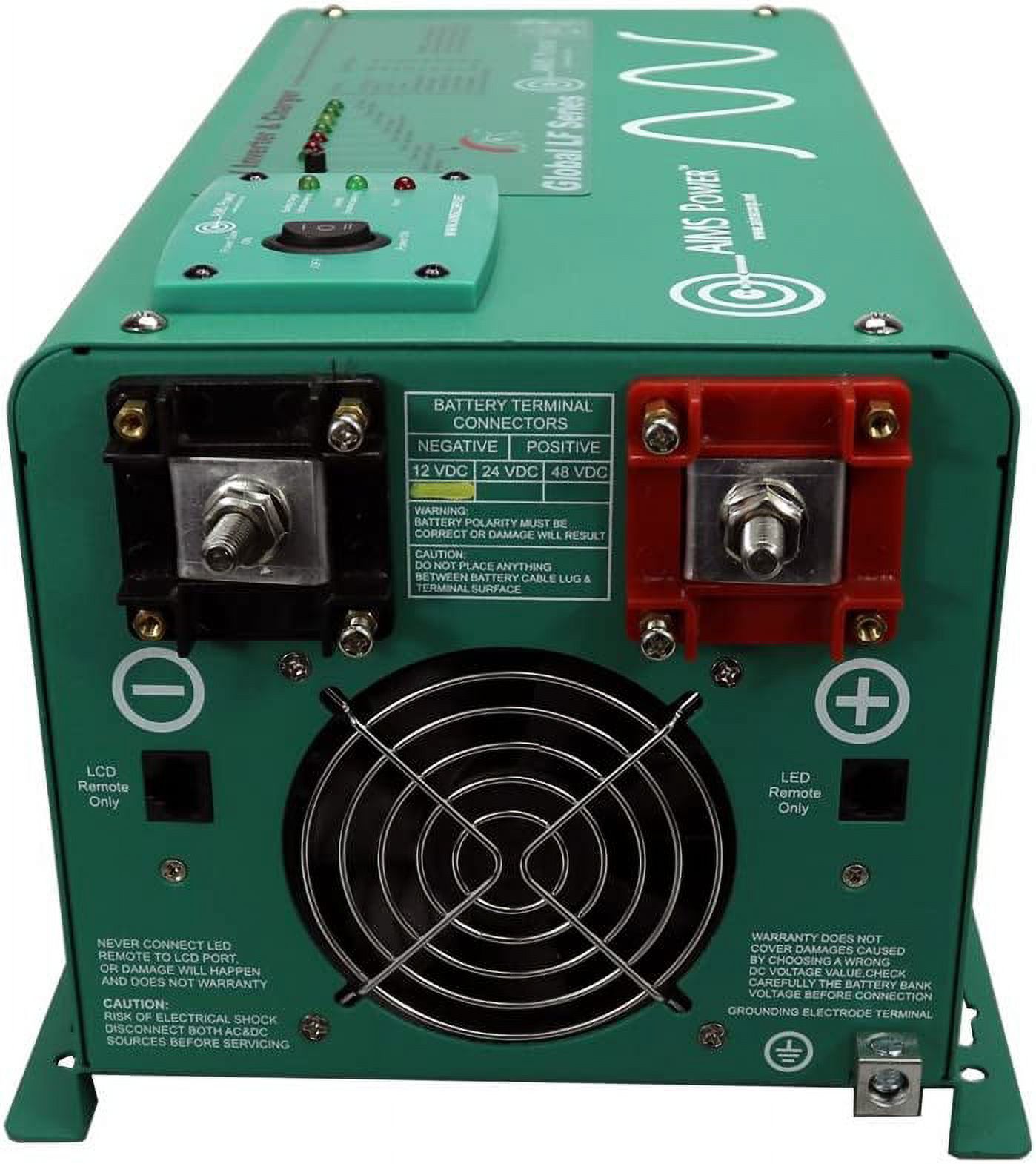 AIMS PICOGLF12W12V120AL 1250 WATT PURE SINE INVERTER CHARGER 12 VDC TO 120 VAC