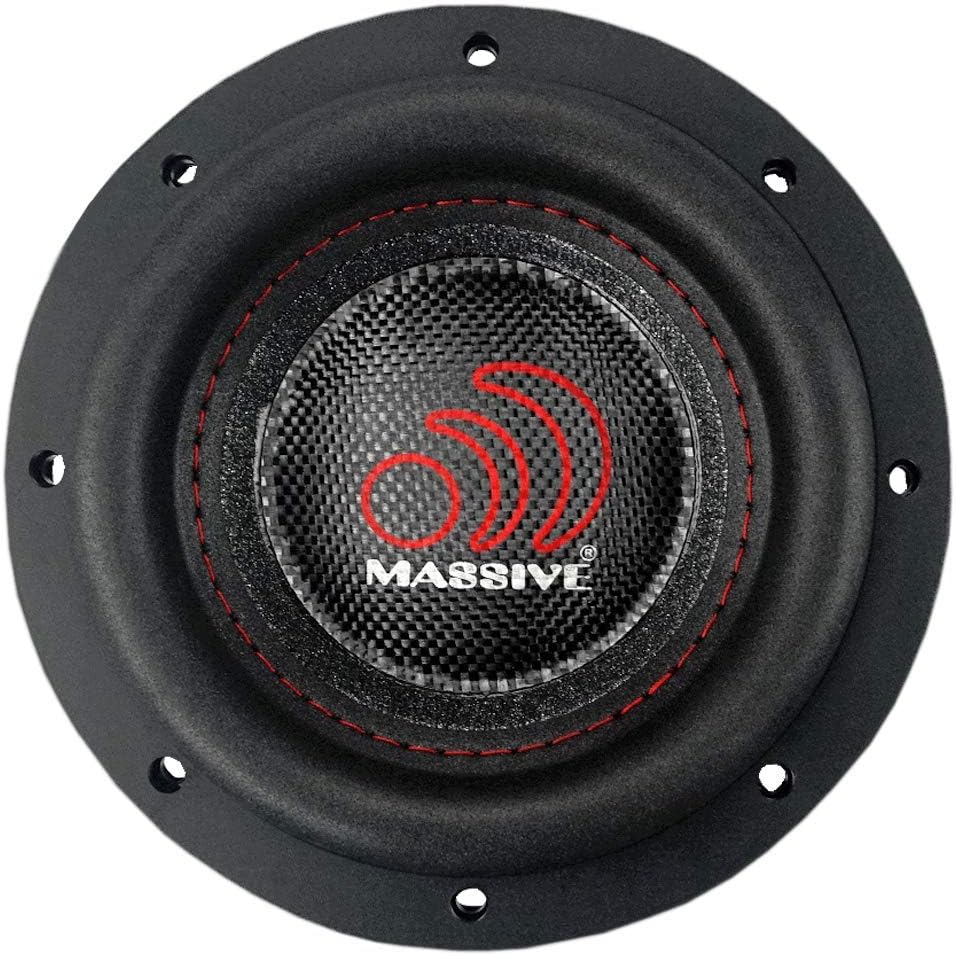Massive Audio HIPPOXL64 – 6 Inch Car Audio Subwoofer, High Performance Subwoofer for Cars, Trucks, Jeeps - 6" Subwoofer 300 Watt RMS