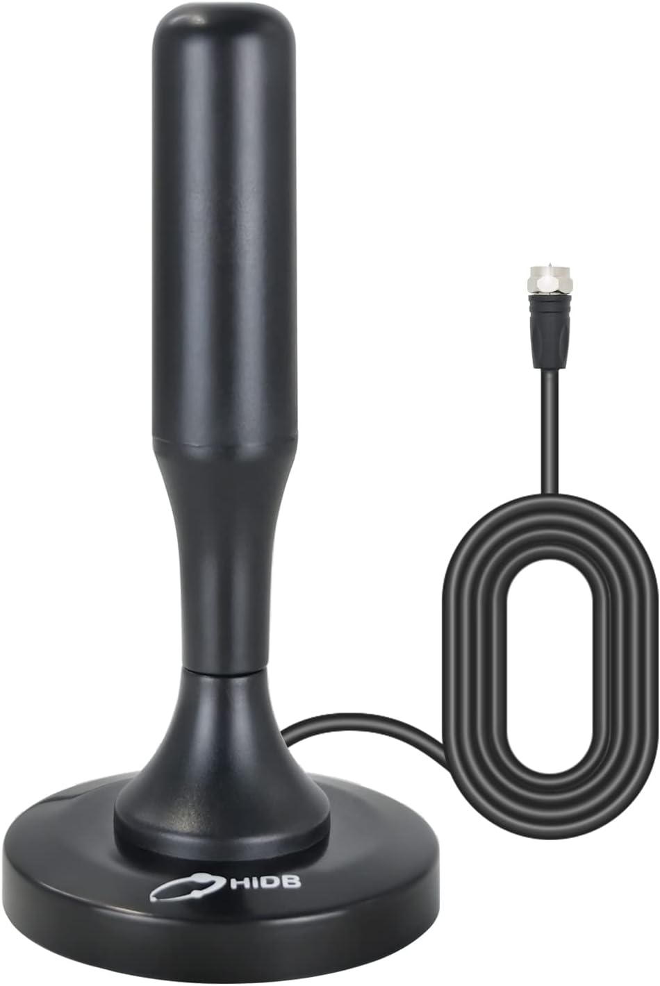 TV Antenna, HD Digital TV Antenna Indoor Outdoor, 360° Reception & Strong Magnetic Base Digital HDTV Antenna