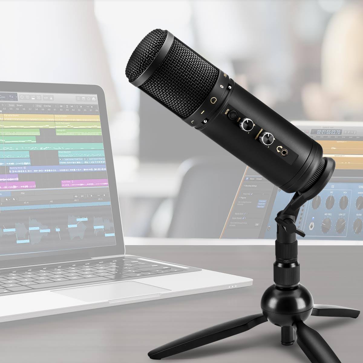H&A Professional USB Microphone for Podcasting and Studio Recording