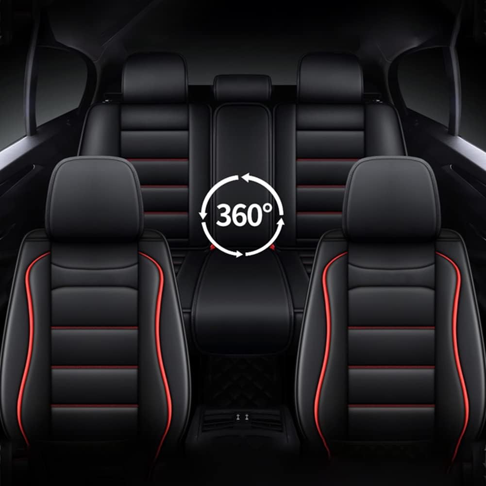 Car Seat Covers Fit for Kia Soul 2015-2022,Faux Leather Car Seat Covers Full Set with Airbag Compatible