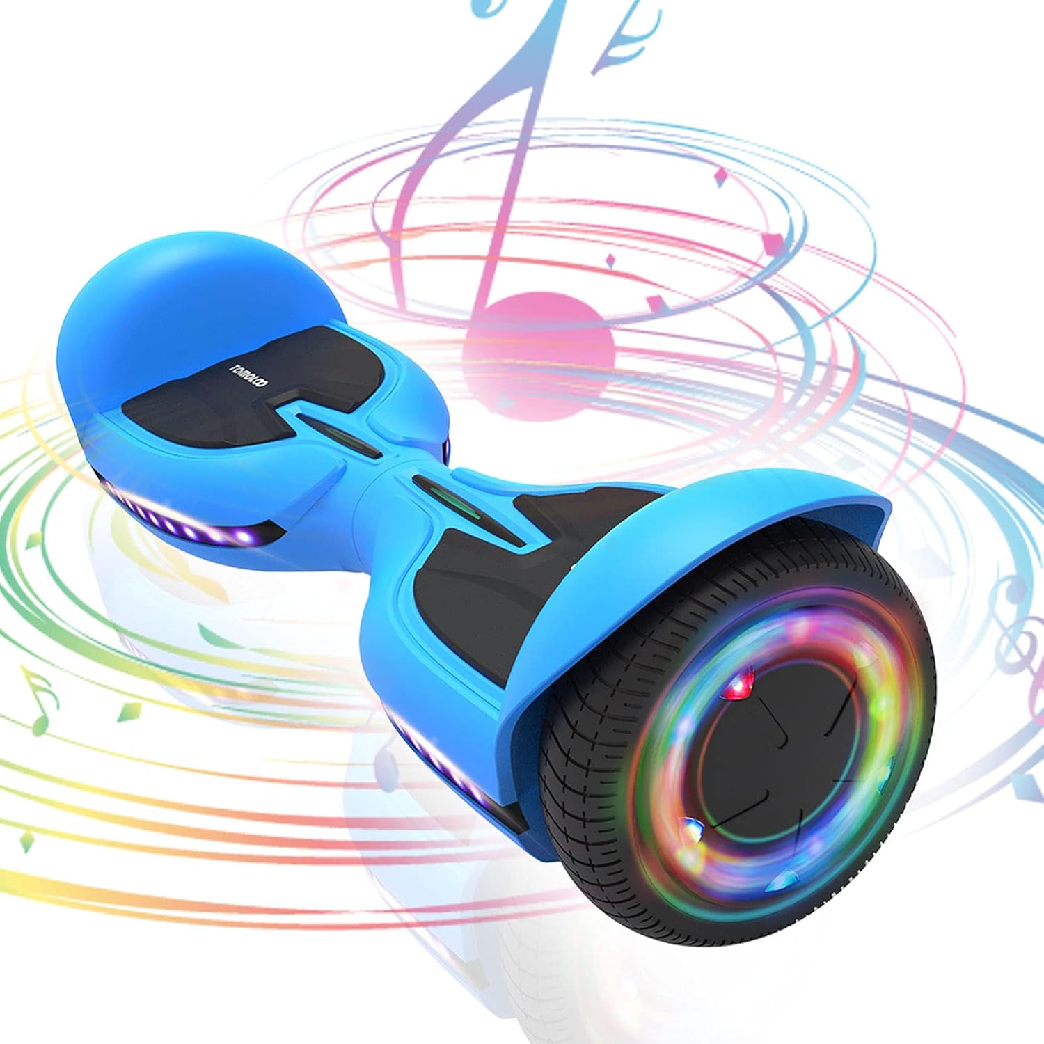 TOMOLOO Hoverboard for Kids and Adults, Hover Board with LED Lights Wheels Bluetooth Speaker, Hoverboards for Girls and Boys