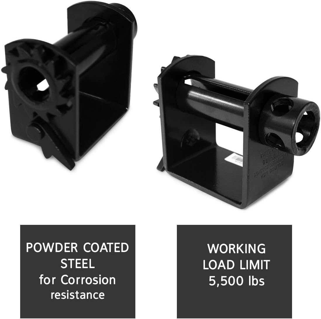 DC Cargo Mall Weld-On Winch for Flatbed Trailer | Heavy Duty Standard Tie-Down Winch