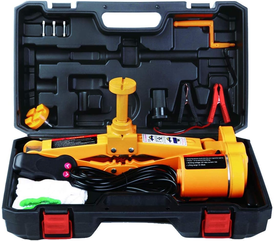 ROGTZ Electric Car Floor Jack 3 Ton All-in-one Automatic 12v Scissor Lift Jack for Tire Change Replacement