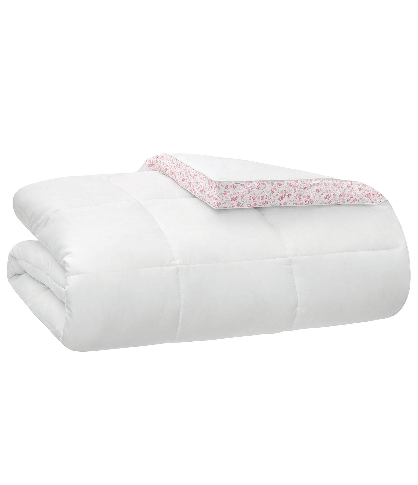 Laura Ashley 300T Cotton Sateen Comforter with Floral Gusset - Twin
