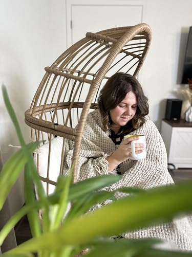 YITAHOME Outdoor Narrow Egg Chair Wicker
