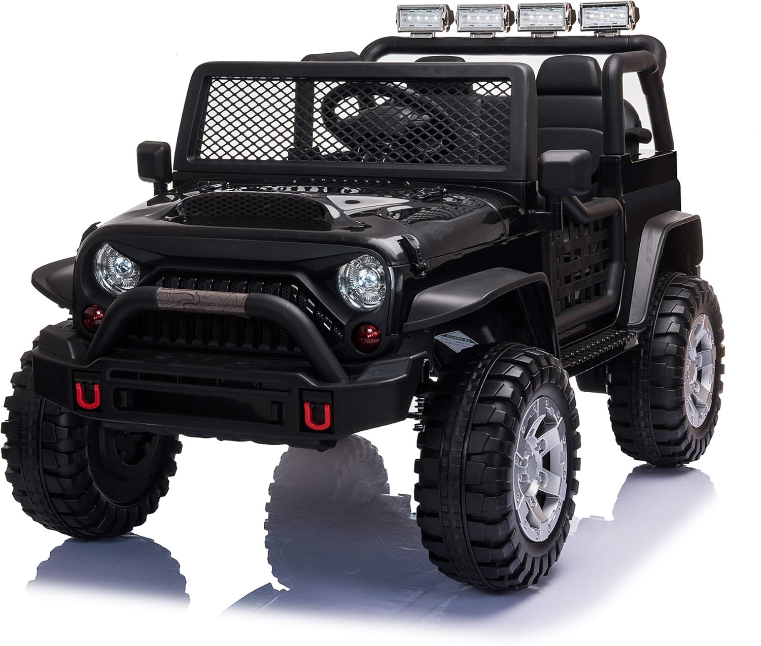 TOBBI 12V Ride On Truck, Electric Vehicles Ride On Car for Kids w/ Remote Control, Music, MP3 Player, Bluetooth, Black