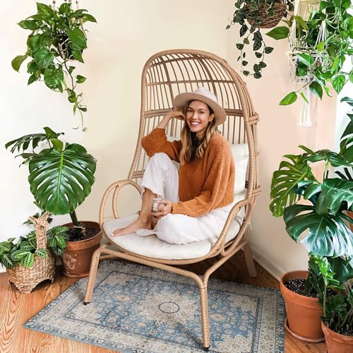 YITAHOME Outdoor Narrow Egg Chair Wicker