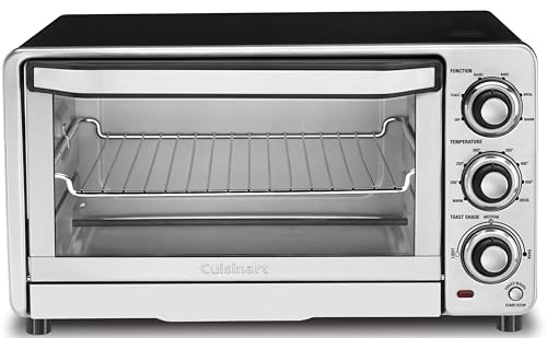 Cuisinart TOB-40N Custom Classic Toaster Oven Broiler, Brushed Stainless and Black