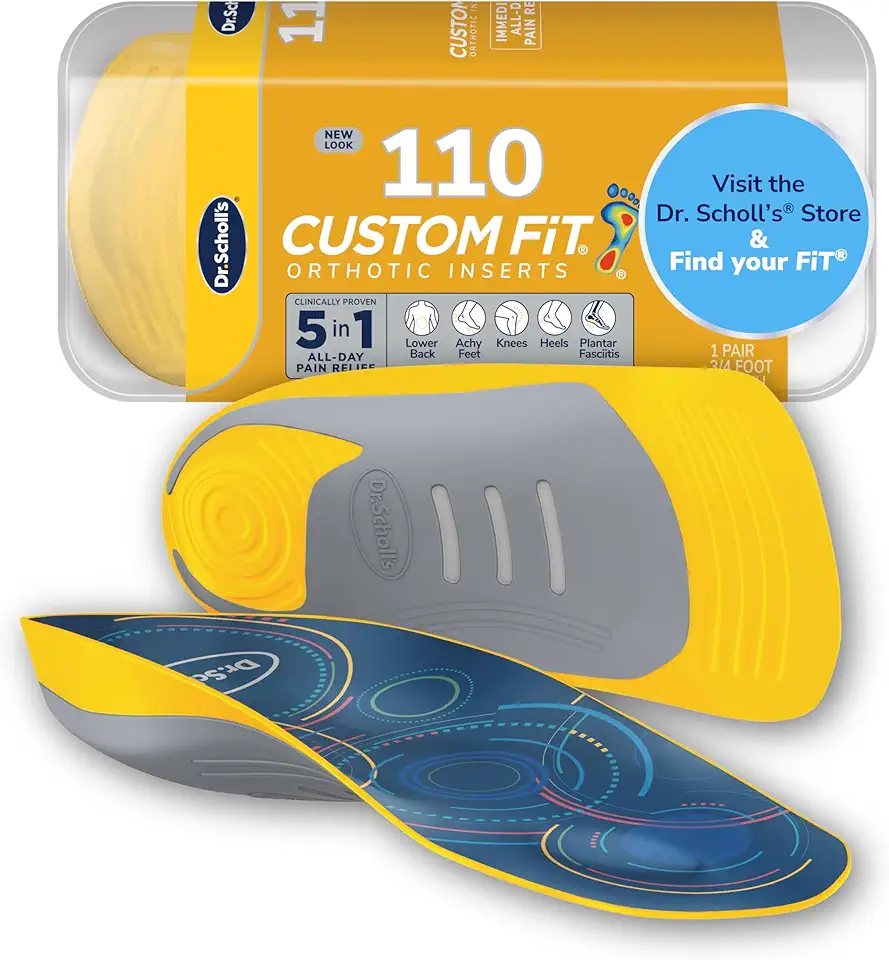 Dr. Scholl’s® Custom Fit® Orthotics 3/4 Length Inserts, CF 110, Customized for Your Foot & Arch, Immediate All-Day Pain Relief, Lower Back, Knee