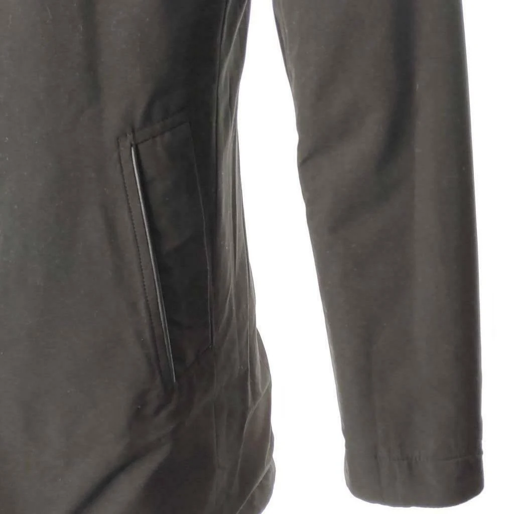 Cole Haan Mens Reversible Wool Car Coat Black S
