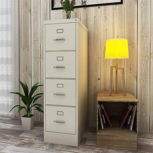 4-Drawer Letter-Size Vertical File Cabinet (Putty)