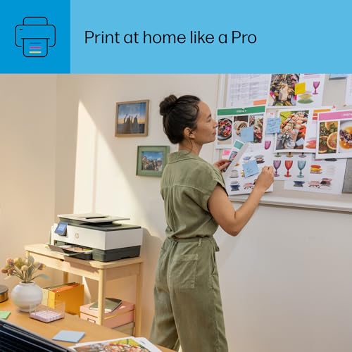 HP OfficeJet Pro 8125e Wireless All-in-One Color Inkjet Printer, Print, scan, Copy, ADF, Duplex Printing, Home & Office