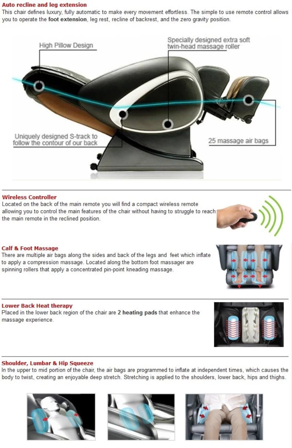 Osaki OS-4000T Zero Gravity Massage Chair, Charcoal, Computer Body Scan, 0 Gravity Design, Unique Foot Roller, Next Generation Air Massage Technology