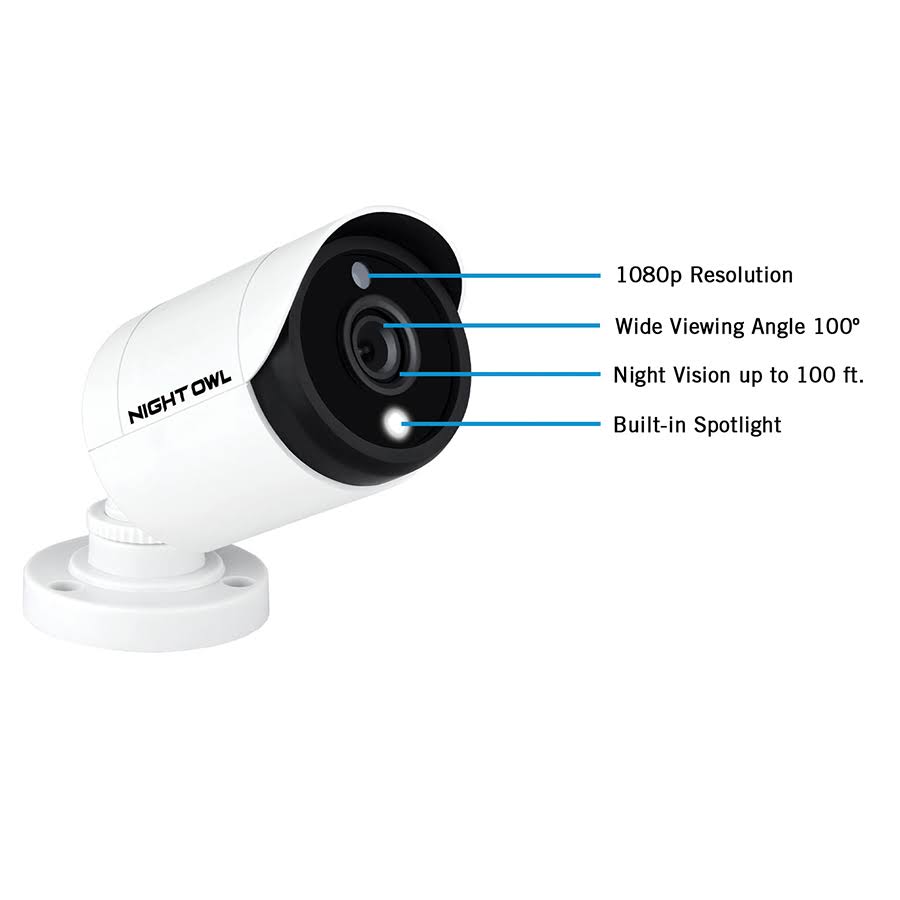 Night Owl 12CH HD Video Security System with 8 x 1080p HD Cameras