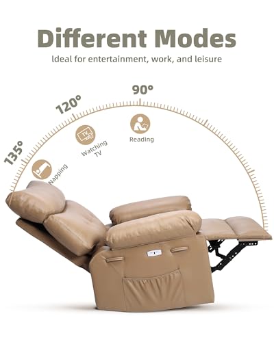 GarveeHome Electric Swivel Massage Chair, Power Rocking Recliner with Vibration and Heating