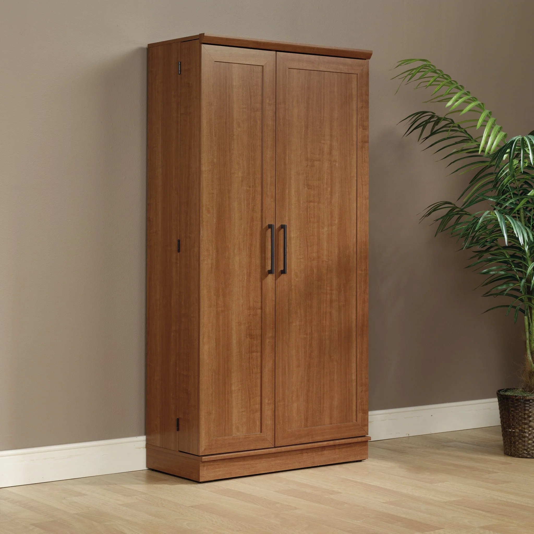 Sauder HomePlus Storage Cabinet, Soft White Finish