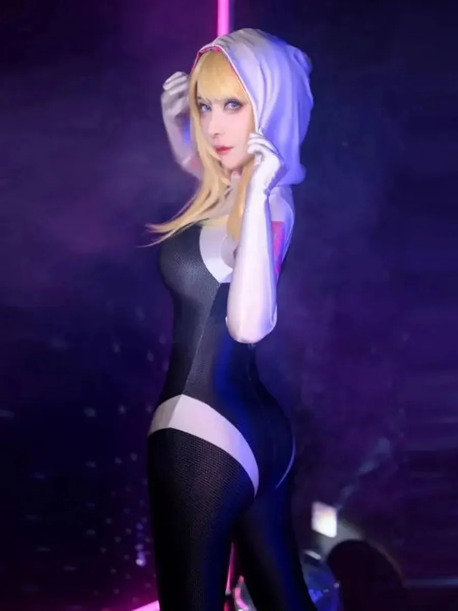'Ghost City' Gwen Cosplay Sexy Tights Bodysuit