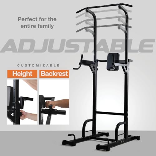 Pull Up Bar Free Standing - Power Tower, Multi-Functional Pullup Dip Station, Calisthenics Equipment Station For Home Gym - 440LBS Capacity