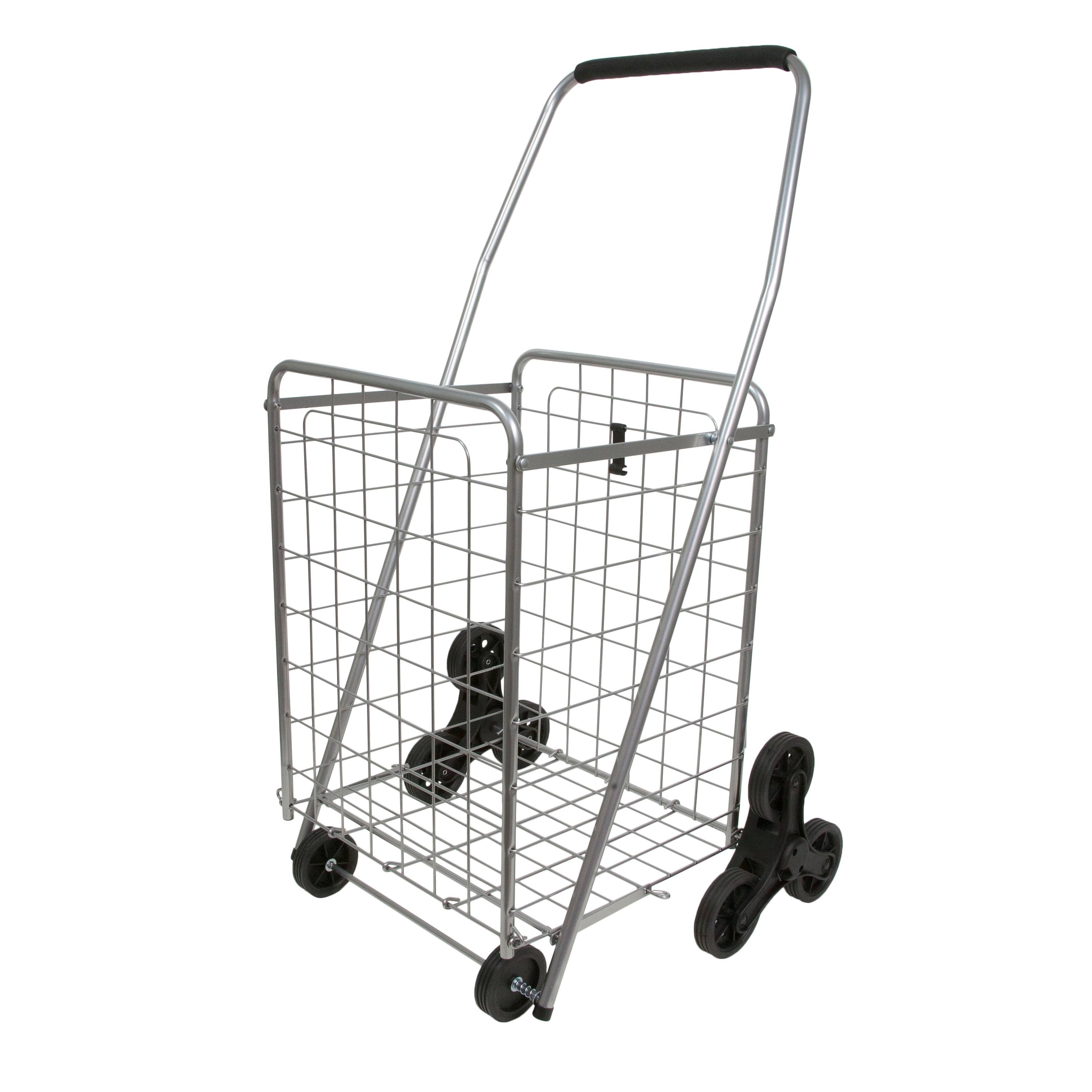 Helping Hand - 3-Wheel Stair-Climbing Folding Cart - Silver