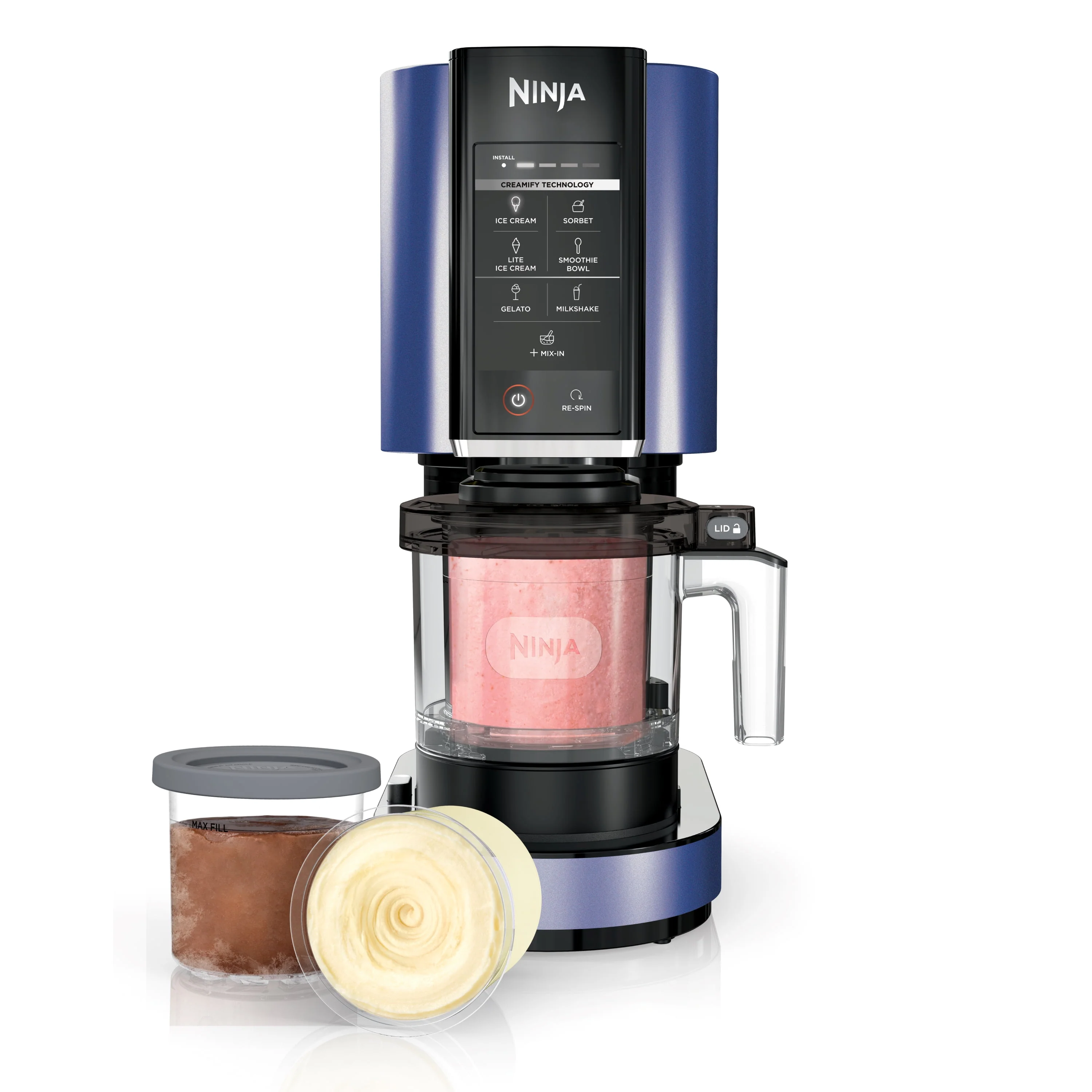Ninja鈩?CREAMi鈩? Ice Cream Maker, 7 One-Touch Programs, Blue - NC301NV