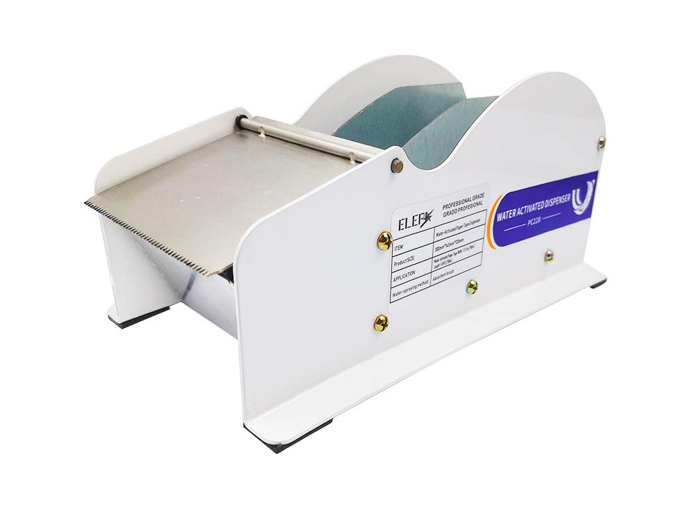 Elepa Water Activated Tape Dispenser- Manual Kraft Tape Dispenser,3.5-Inch Wide