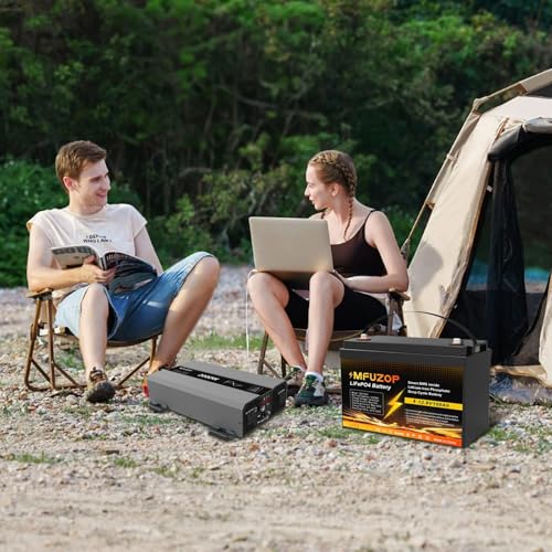12V 100Ah LiFePO4 Battery, Built-in 100A BMS with Low-Temp Protection, Group 31 Deep Cycle Lithium Battery, Up to 20000 Cycles for RV, Marine