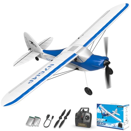 VOLANTEXRC RC Plane Trainer Sport Cub 4CH Remote Control Airplane with Prop Saver, 6-Axis Gyro Stabilizer & 3 Modes to Fly