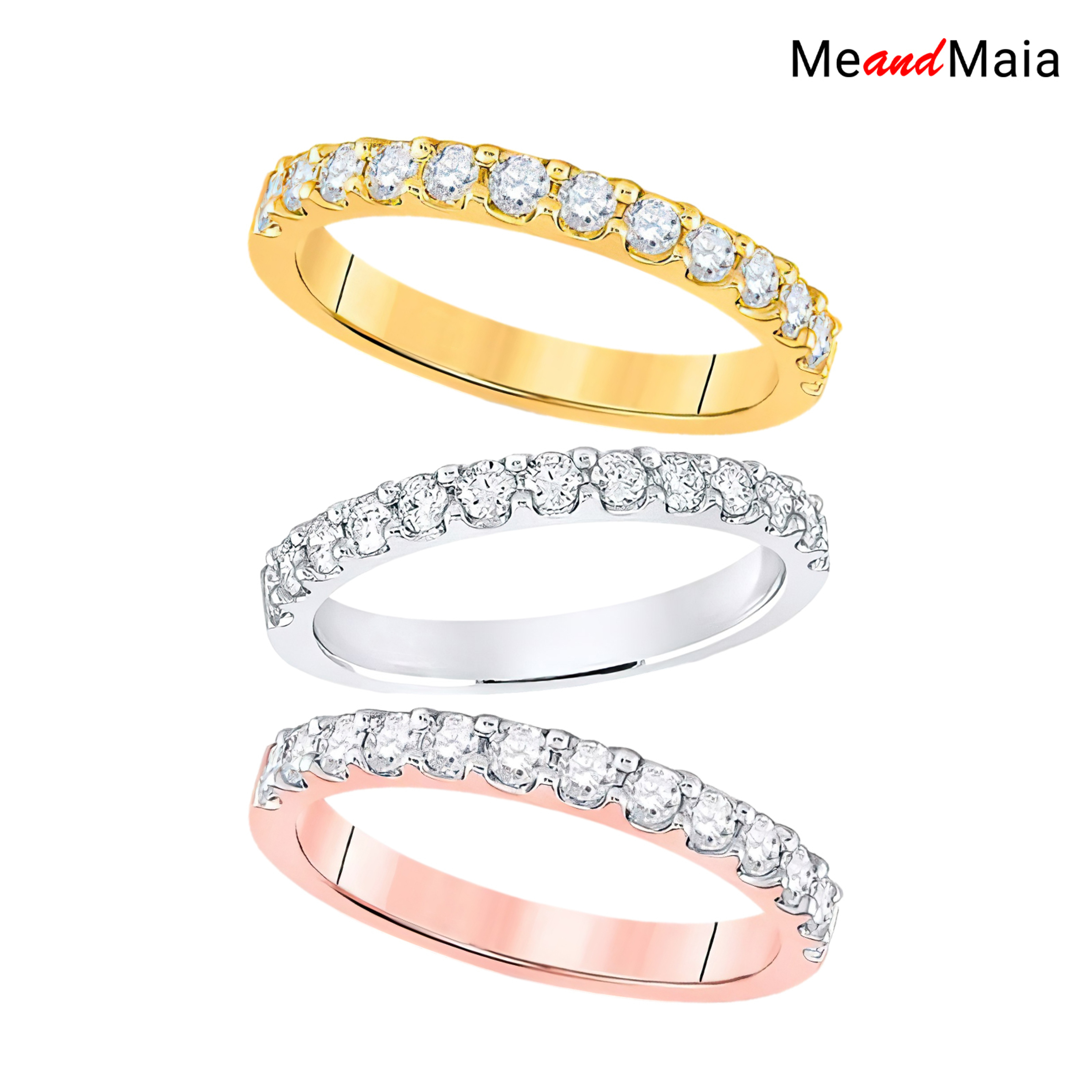 Bridal Proposal Wedding Engagement Ring Band 14k Yellow Gold Slender Prong set Natural Diamonds 1/6 cttw Size 7 Fine Jewelry