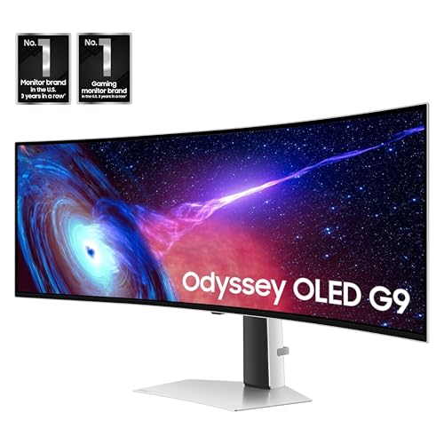 Samsung 49" Odyssey OLED (G93SC) Series Curved Gaming Monitor w QD-OLED, 240Hz, 0.03ms, DQHD, G-Sync Compatible, AMD FreeSync Premium Pro